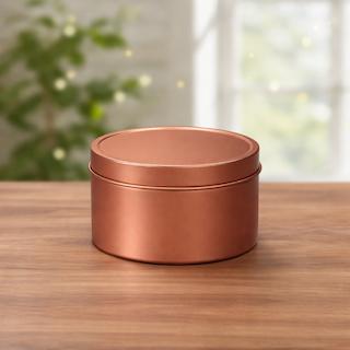 Blik rosé goud (M) - Ruimer blik van 250 ml voor thee, kruidenthee en botanicals.