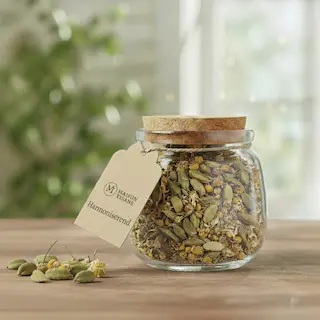 Signature glass jar