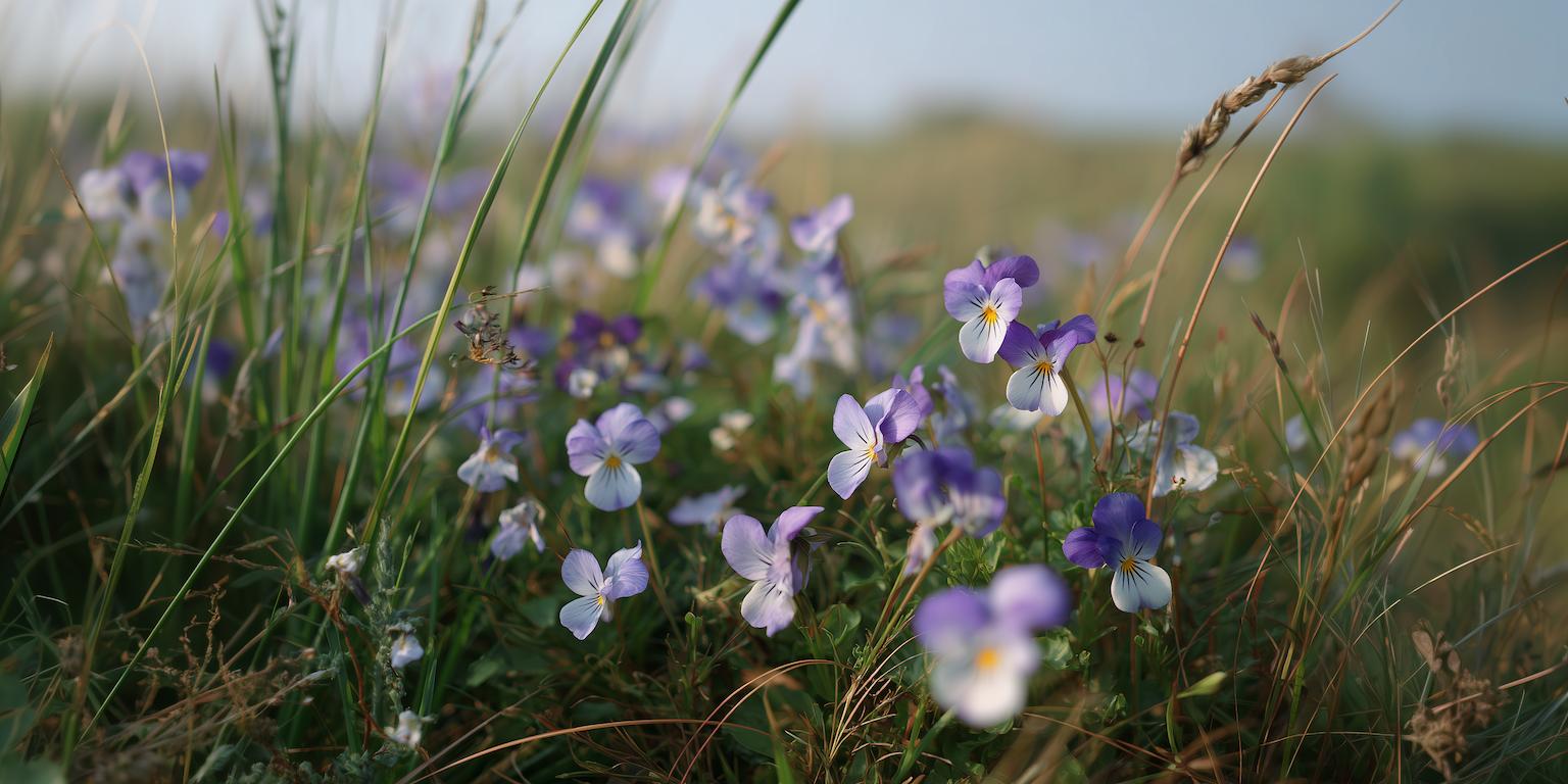 De Viola tricolor, puur en in volle groei (hero image)