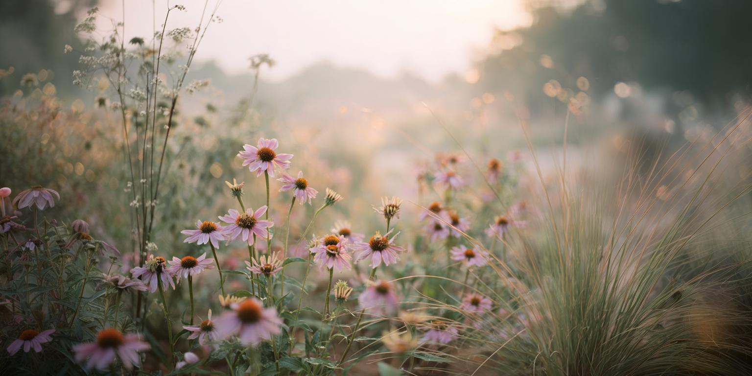 The Echinacea purpurea, pure and in full growth (hero image)