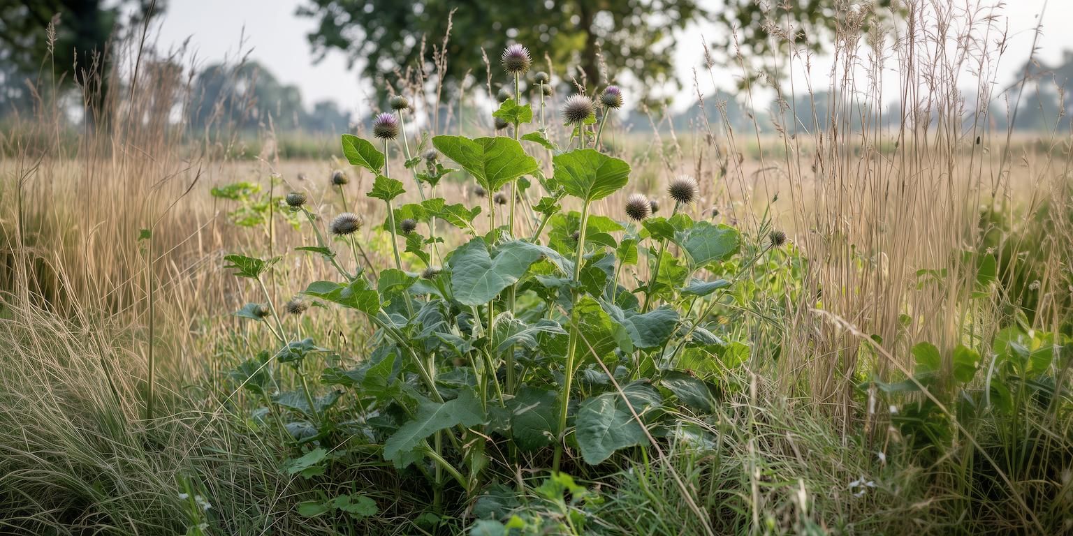 De Arctium lappa, puur en in volle groei (hero image)