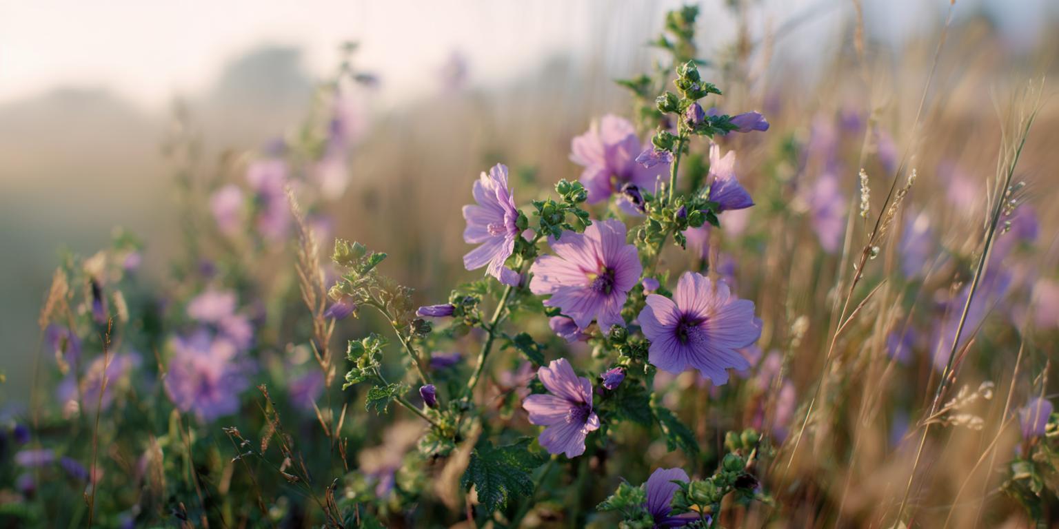 Die Malva sylvestris, pur und in voller Entfaltung (hero image)