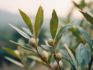 Die Pflanze in Blüte