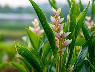Die Pflanze in Blüte