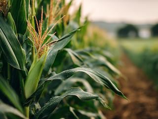 Die Zea mays stigmata, pur und in voller Entfaltung