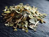Getrocknet und bereit für Tee: mistel