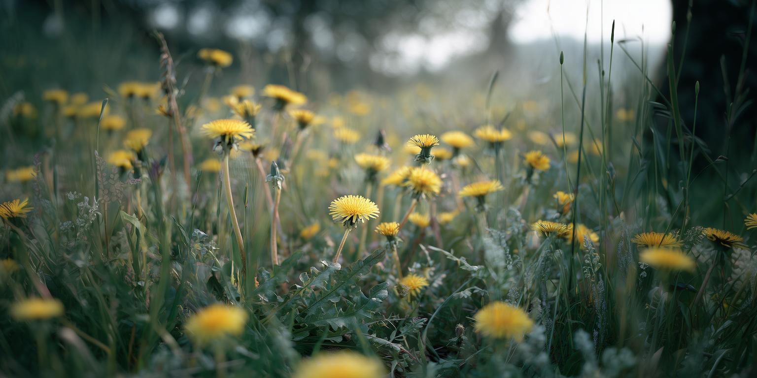 De Taraxacum officinale, puur en in volle groei (hero image)