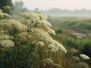 De Sambucus nigra, puur en in volle groei