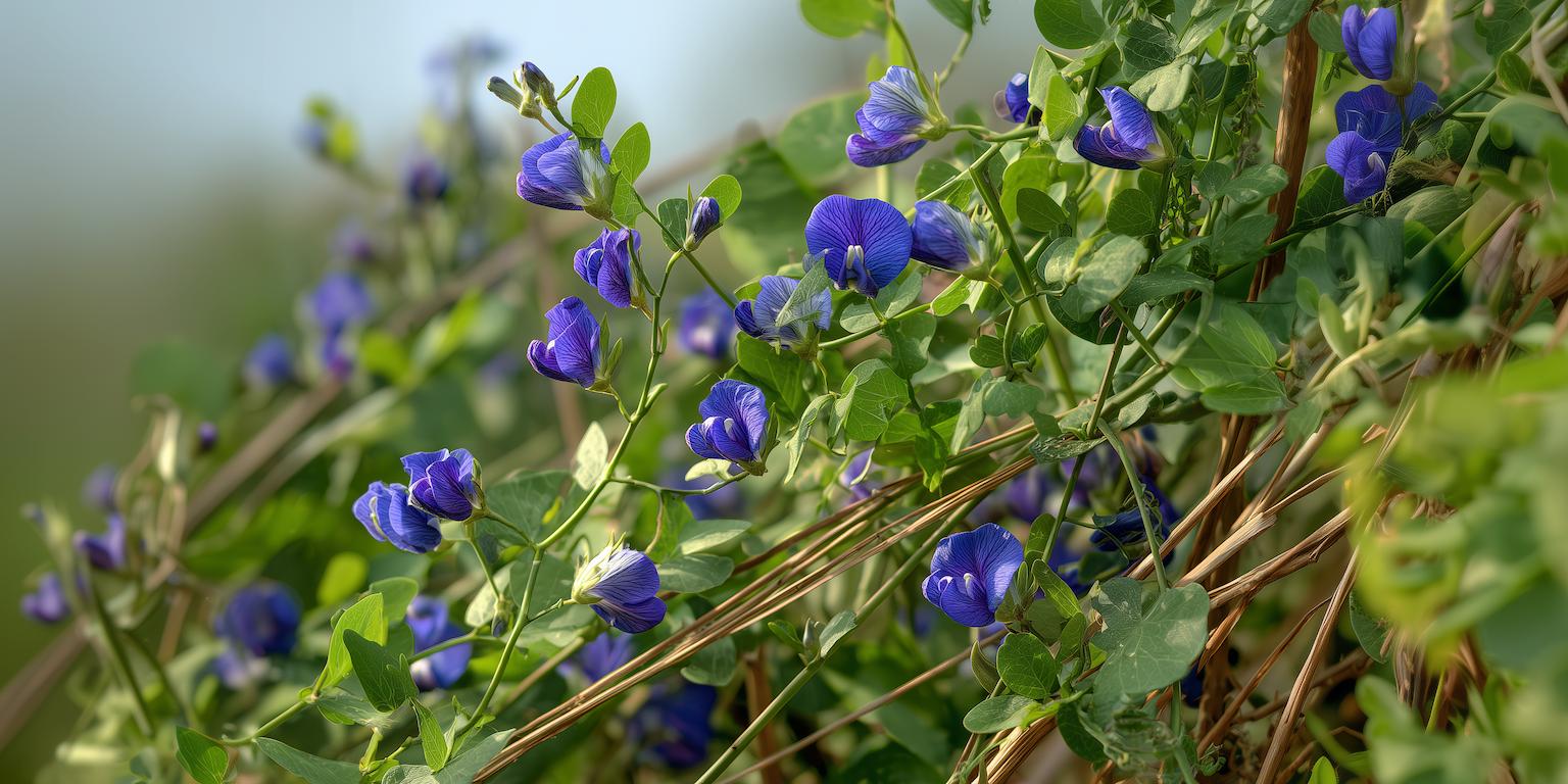 De Clitoria ternatea, puur en in volle groei (hero image)